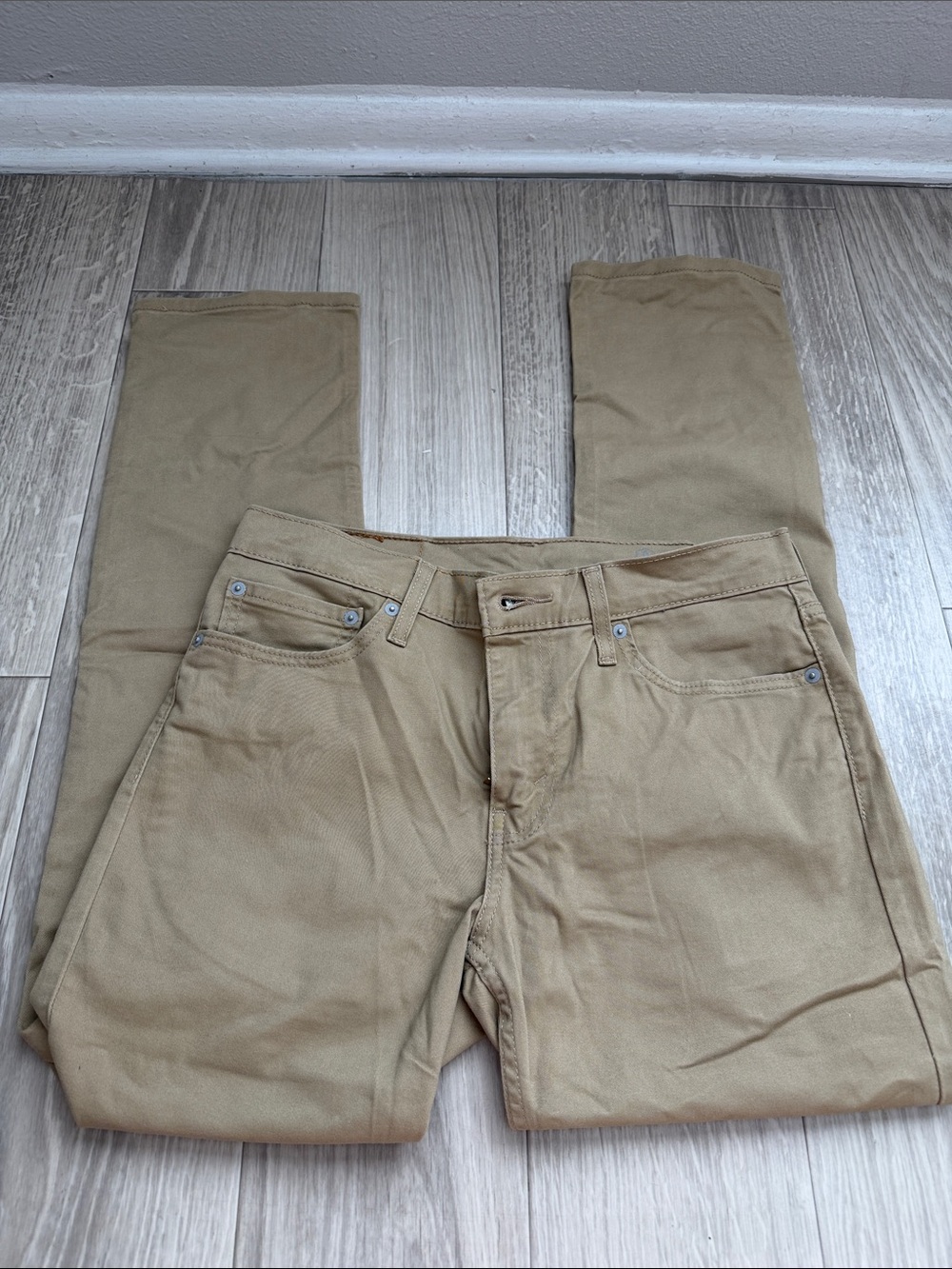 Levi's Tan Workwear Pants with Branded Lining